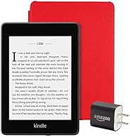 Kindle Paperwhite Essentials Bundle including Kindle Paperwhite - Wifi with Special Offers, Amazon Leather Cov