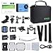 4K WIFI Action Camera Remote Waterproof 30m Underwater Camera Ultra HD 20MP Water Camera With 18 Accessories Kits for Diving,Surfing,Snorkeling,Skiing,Motorcycle,Kids and Water Sports