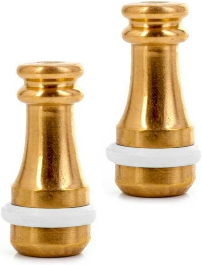 SISI UK 2x Solid Brass Cord Pull Weights Roman Blind with Rubber Ring Blind Cord Pull for Light Switch Curtains Roman Blind Ends Light Switch and Ceiling Fans Rounded at Bottom.