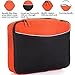 4 Travel Packing Cubes For Luggage Organizer / Suitcase + 6 Toiletry and Laundry Organizers (2_Large+2_Medium, Orange)