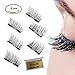 【Upgrade】Long Dual Magnetic False Eyelashes -Ultra Thin 3D Fiber Reusable magnetic eyelashes (6 Pcs)