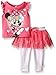 Disney Baby Minnie Mouse 2 Pc Skegging Set, Multi/Rainbow Pink, 0/3 Months