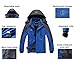 Wantdo Men's Waterproof Mountain Jacket Fleece Windproof Ski Jacket US L Sky Blue L