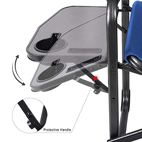 EVER ADVANCED Lightweight Folding Directors Chairs Outdoor, Aluminum