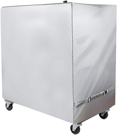 1x Cooler Cart Cover Outdoor Patio 80 Quart Rolling Cooler Cart Protection Black