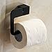 Marmolux Acc Burghead Collection 20832B-BL Bathroom Toilet Paper Holder/Towel Holder Stainless Steel, Black