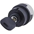 HELLA Ignition Starter Switch - Turn Knob Control, 12/24V, 10-Pin, On/Off/Start/Preheating