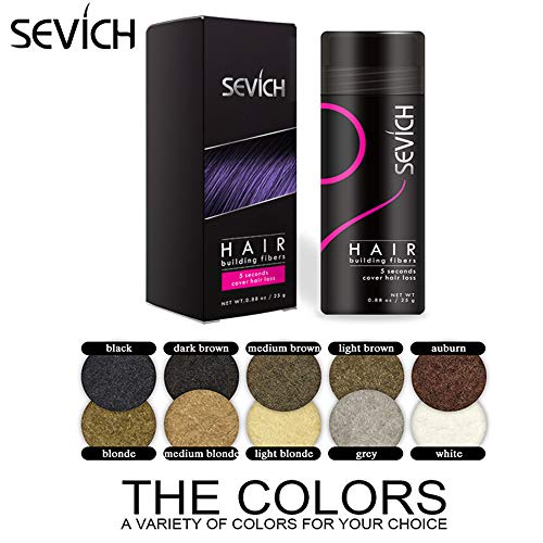 Economy Keratin Hair Building Fibers Instantly Thickens Thinning or Balding Hair for Men and Women - Natural Hair Loss Concealer 0.87oz (Light Blonde)
