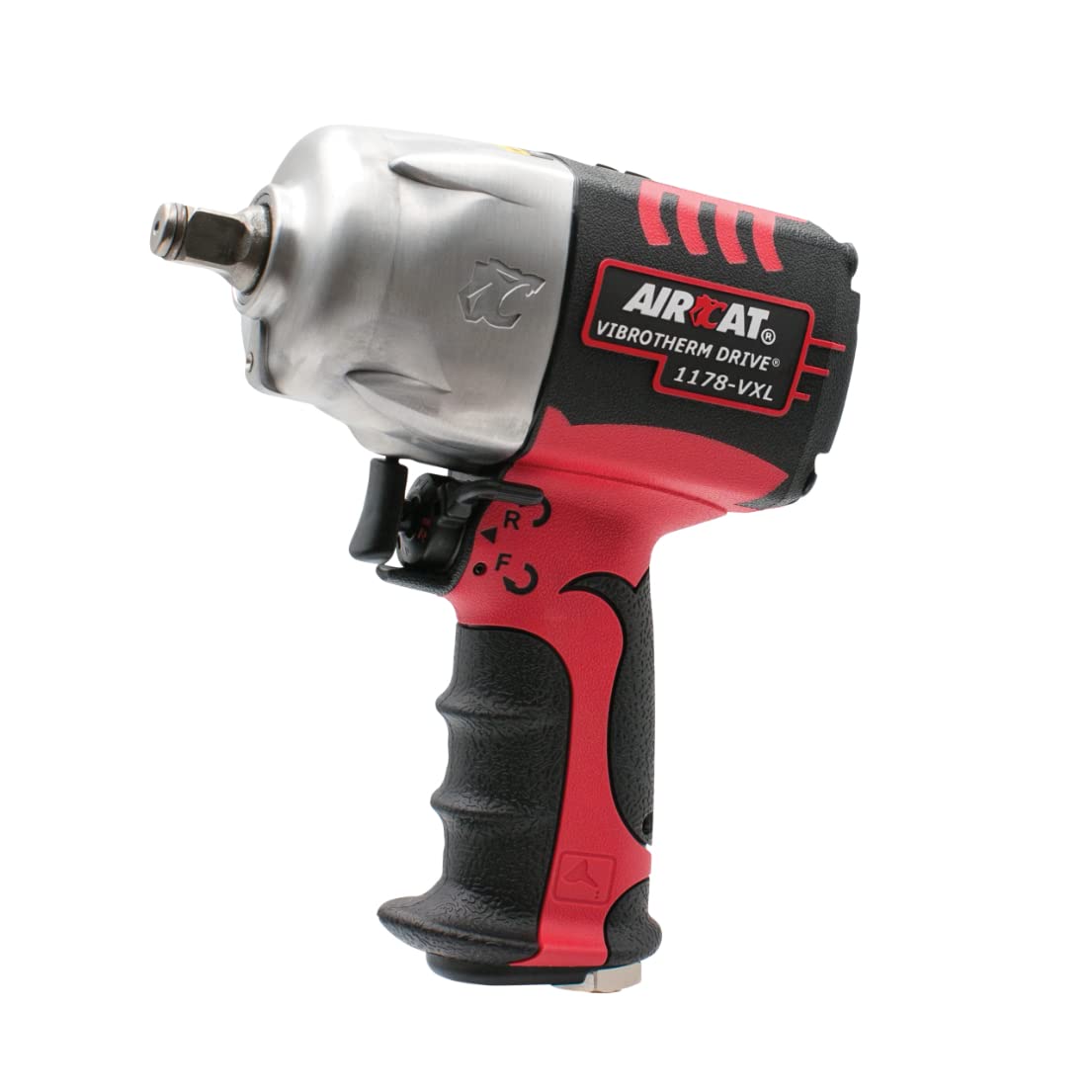 Herramientas neumáticas AIRCAT 1178-VXL: Llave de impacto con accionamiento Vibrotherm de 1/2 pulgada, 1,300 pies-libras de torque - Yunque estándar