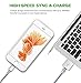KerrKim Phone Charger, Nylon Braided Cord 6 Feet Extra Long Durable Data Sync Fast USB Plug Cube Dual Port USB Charger Compatible with iPhone X/8/7/6S/6/Plus/5S/5C/SE/5/iPad Mini/iPod and More