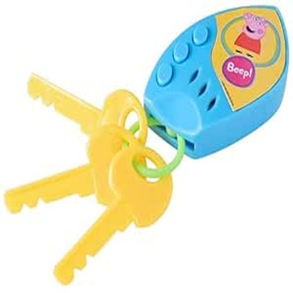 HTI Peppa Pig Keys | Electronic Toy Car Keys Pretend Play for Little Boys & Girls