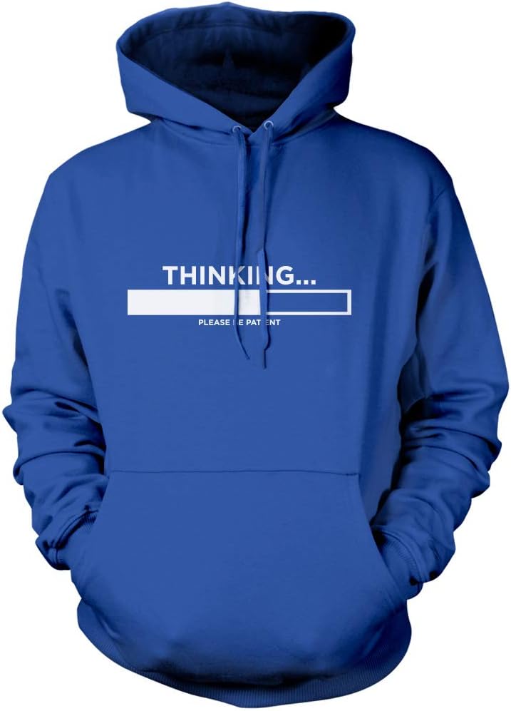 HotScampThinking Please Be Patient Kids and Adults Unisex Hoodie Funny Slogan Sarcastic