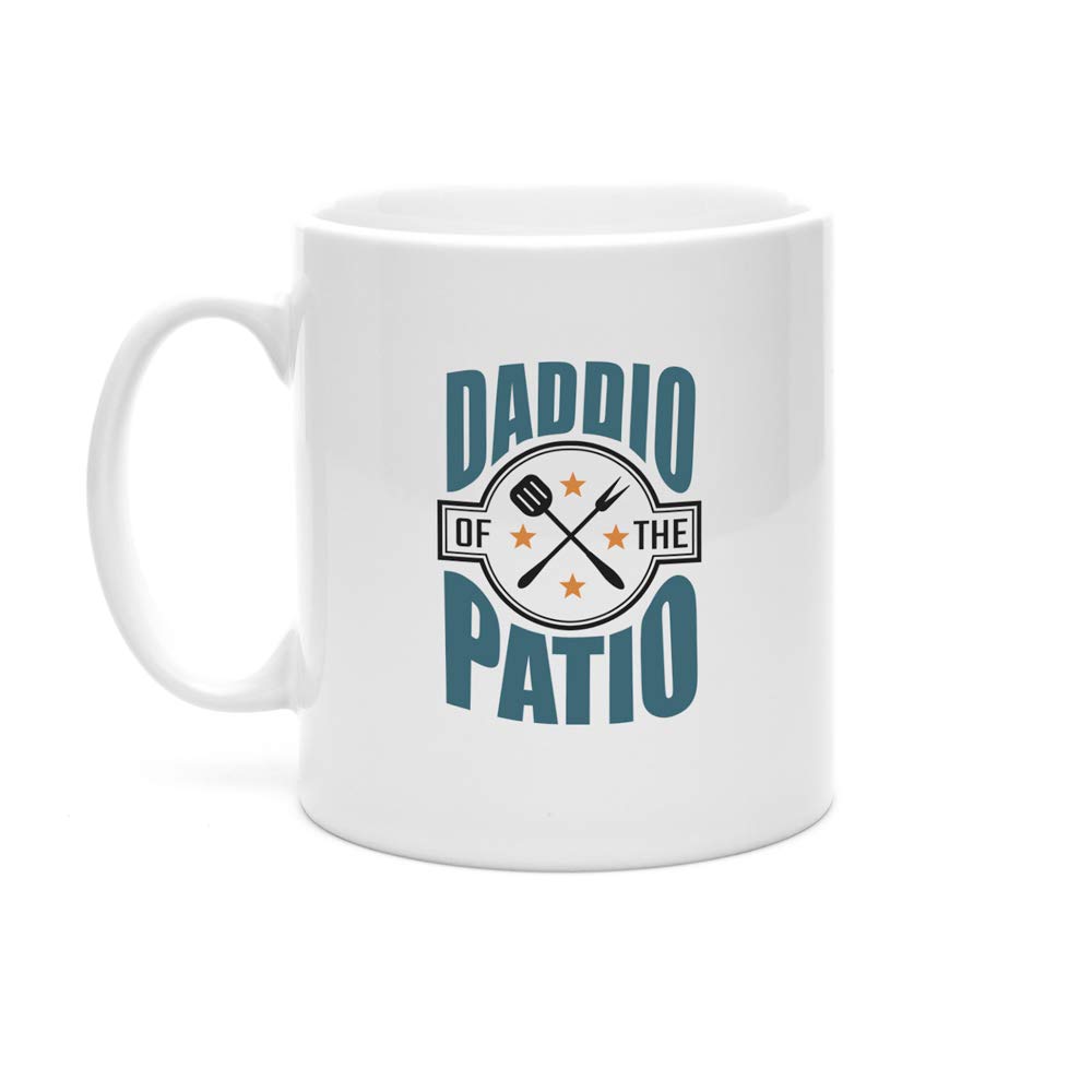 Daddio of The Patio Mug, Father's Day Gift, Funny Mug for Dad, Joke BBQ Mug