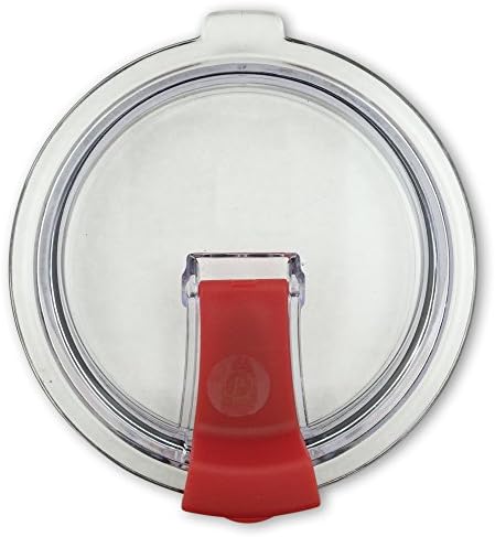 New Leak &amp; Spill Proof Lid for 30 oz Yeti , Ozark Trail and other tumblers (Lid only) (30oz, Red Cap) …