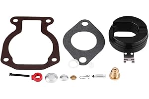 Qiilu 398453 Carb Repair Carburetor Rebuild Kit for with Float 4-15 Johnson Evinrude 398452 391305 439072 391937