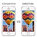 OMOTON 2.5D Round Edge 9H Hardness Bubble-free Tempered Glass Screen Protector for Apple iPhone 5/ 5s/ 5c/ SE, Pack of 2