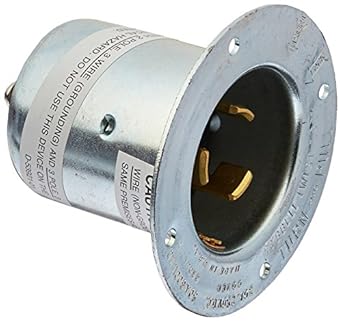 Hubbell Hbl7958 Locking Flanged Inlet 3 Pole And 4 Wire 50 Amp 250vdc 600vac Amazon Com Industrial Scientific