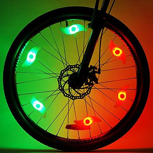 MACYWELL Bike Wheel Lights LED Bike Spoke Lights for Colorful Bike Spoke Decorations Batteries Included
