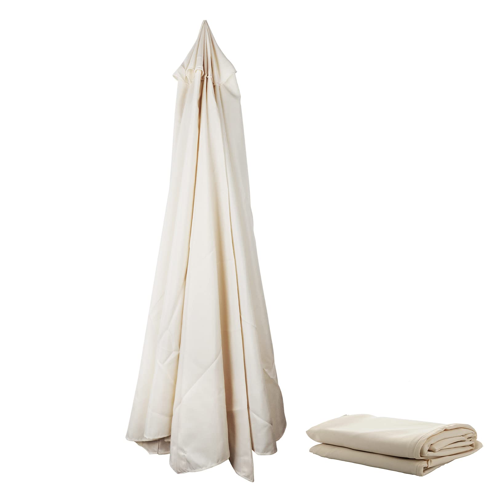 WERTSWF 10Ft Replacement Umbrella Canopy, Cantilever Parasol Top Fabric Cover Sunshade Cloth fit 8 Ribs Offset Hanging Umbrella