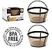 GoldTone Reusable 8-12 Cup Basket Filter fits Black & Decker Coffee Machines and Brewers. Replaces Black & Decker Reusable Coffee Filter and Permanent Coffee Basket Filter (2 Pack)
