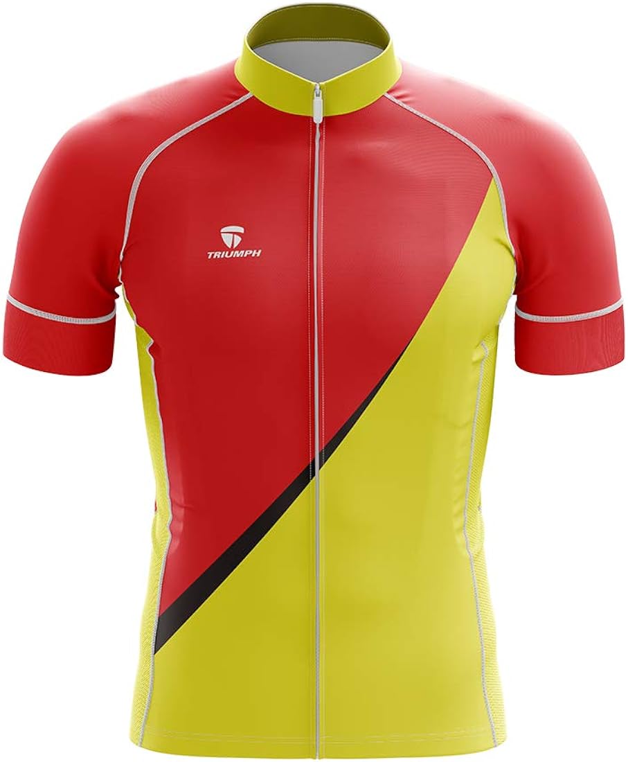 Triumph Men's Polyester Printed Designer Cycling Jersey Amazon.in