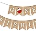Gone Fishing Banner, Fishing Party Supplies, The Birthday Party Decorations-No Self-Assembly Required.
