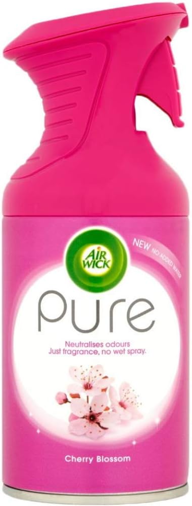 Airwick Pure Air Freshener Spray Cherry Blossom 250 ml Pink