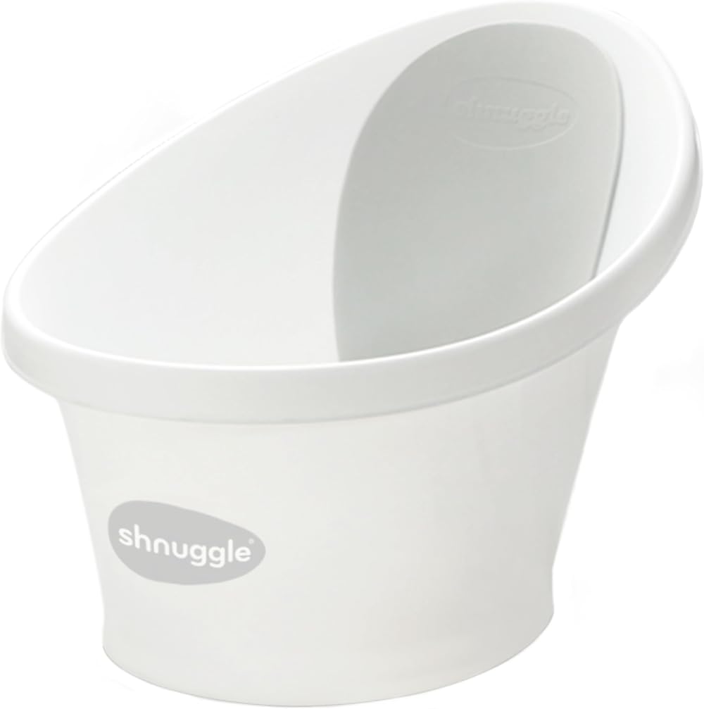 Shnuggle Newborn Baby Bath with Built-in Bum Bump and Soft Backrest