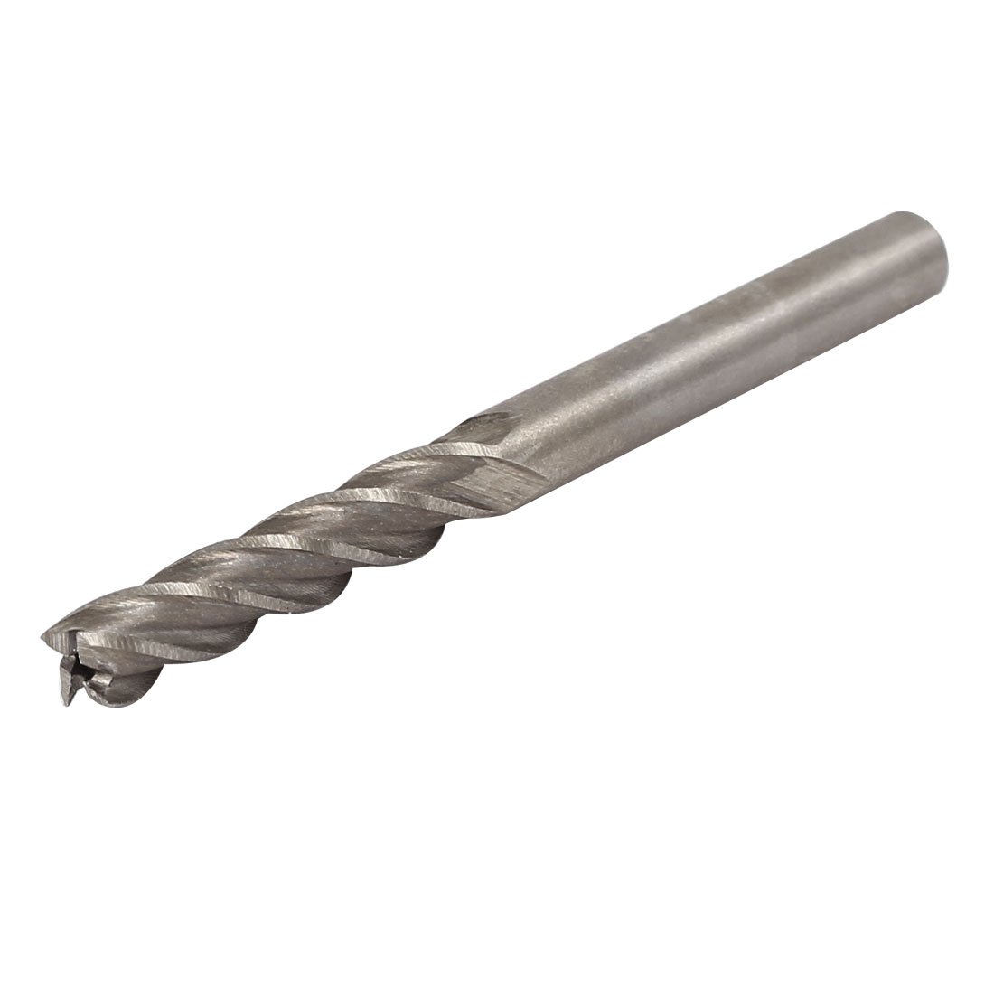 sourcingmap 6mmx6mmx24mmx68mm Machining Cutting Tool Helical Groove 4 Flute Straight Shank Milling Cutter End Mill