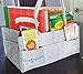 northparc Baby Diaper Caddy- Nursery Diaper Tote Bag, Changing Table Storage bin, Large Portable car Travel Organizer for Wipes and Toys, Newborn Registry Must Have, Baby Shower Gift for BOY Girl