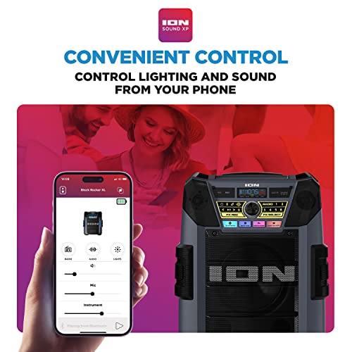 ION Block Rocker XL Portable Bluetooth Outdoor Party Speaker, 220W