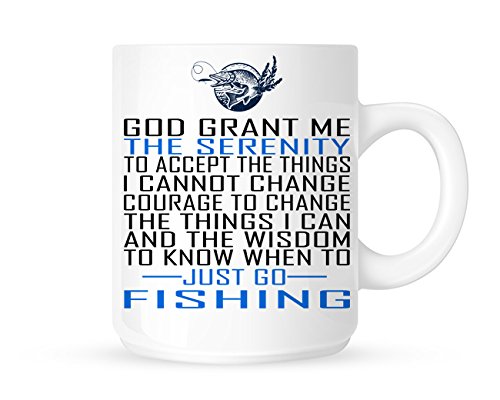 Serenity Prayer For The Fisherman - Fun Novelty Hobby/Sport Themed Tea/Coffee Mug/Cup - Gift Idea