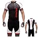 WOLFBIKE Men's Cycling Short Sleeve Jersey, OR Jersey + 3D Padded Shorts Set (British Wind, US S/CN L)