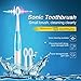 Kikole Sonic Electric Toothbrush with 2 Extra Replacement Brush Heads,Waterproof Whitening Prevent Tooth Decay Removes Plaque 3 Colors (Light Blue)