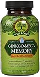 Well Roots Ginkgo-Mega Memory Supplement, 60 Count