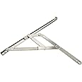 Rannb Casement Window Hinges 14-inch Stainless Steel Friction Stay Hinges - 2pcs