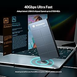 Yottamaster 40Gbps M.2 NVMe Enclosure for