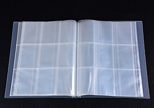 SAIKA 288 Pockets Transparent Pokemon Trading Cards Album Sleeves Storage Page Protectors, Also Fits Other Card Games