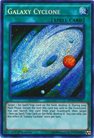 Yu-Gi-Oh! - Galaxy Cyclone (MP16-EN027) - Mega Pack 2016 - 1st Edition - Secret Rare