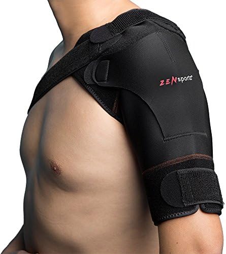 ZenSportz Shoulder Brace/Shoulder Strap Adjustable Copper Compression Sleeve and Shoulder Support for Men and Women - Arm Brace Immobilizer Sling for Shoulder Pain Relief, Rotator Cuff Injury