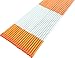 FiberMarker Driveway Markers 48-Inch Orange 20-Pack 1/4-Inch Dia Driveway Poles Snow Markers Snow Stakes