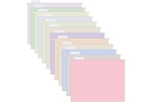 Y YOMA 24 Pack Colored Hanging File Folders Letter Size Decorative Hanging Folder Cute Pretty File Folder for Filing Cabinet 