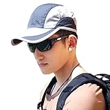 Siggi Mens Quick Dry Mesh Outdoor Baseball Sun Cap Unisex UV SPF 50 Running Cap