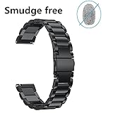 LDFAS Huawei Watch 2 Classic Band 22mm Solid Stainless Steel Metal Link Bracelet Strap for Huawei Watch 2 Classic - Black