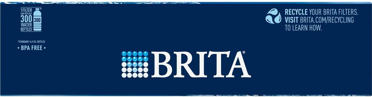 Brita Standard Replacement Filters for Pitchers and Dispensers, 4ct, White: Replacement Pitcher Water Filters: Kitchen & Dining