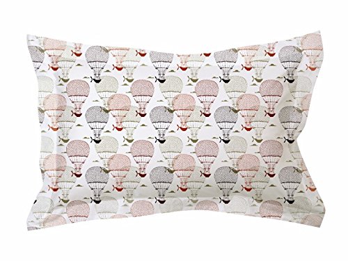 JUBARIS Ballons - 500 THREAD COUNT 100% COTTON SATEEN DIGITAL PRINT OXFORD PILLOWCASE SET LUXURY MODERN DESIGN