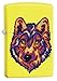 Zippo Wolf Neon Yellow Pocket Lighter