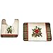 Christmas Floral Bathroom Mats- Set of 2