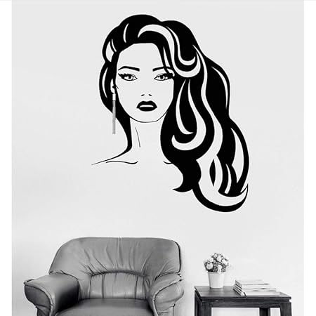 Yangshuang Wall Sticker Beauty Hairdressing Vinyl Wall Stickers