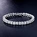 UMODE Jewelry 0.5 Carat Round Cut Clear Cubic Zirconia CZ Tennis Bracelet For Woman (7.2 inch)